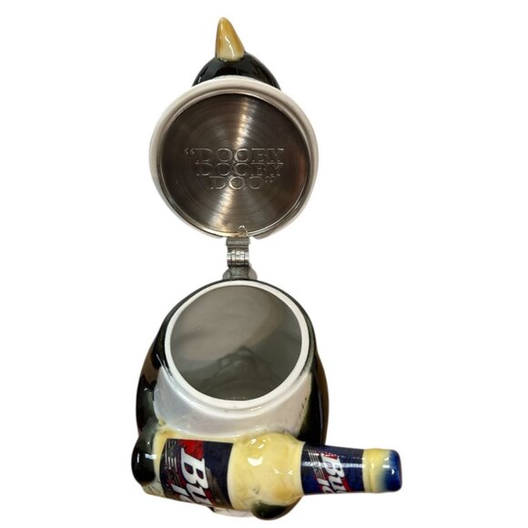 Anheuser-Busch BUD ICE PENGUIN STEIN Ceramic Hand Numbered CS315 - NEW IN BOX - Picture 6 of 9